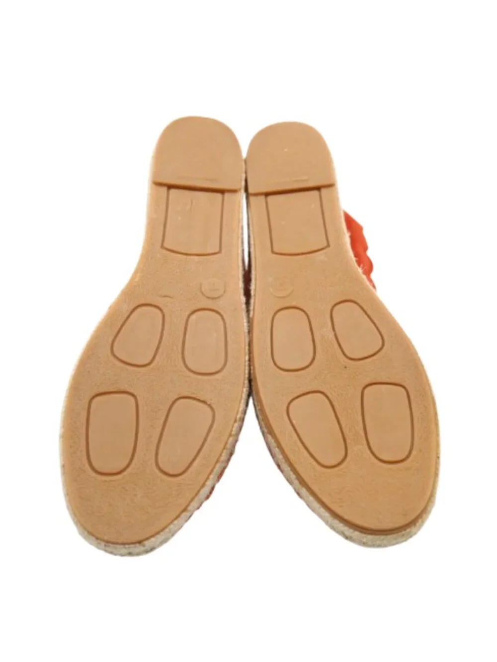Carmen Saiz Burnt Orange Suede Scalloped Flat Espadrilles - 6/EU 37